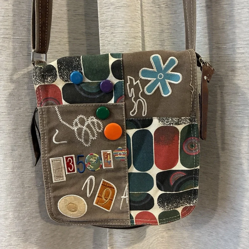 Japanese‎ Brand Patchwork Messenger Crossbody Bag Boho Hippie